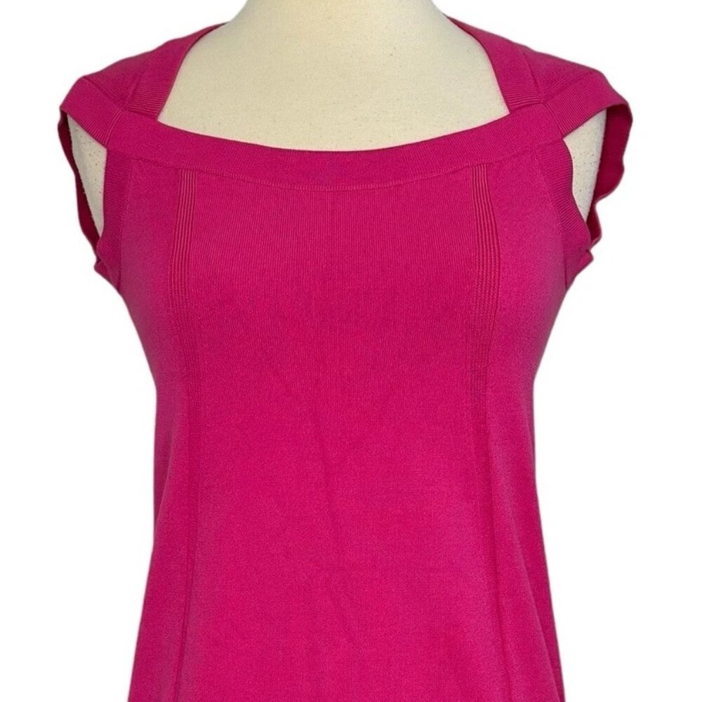 Dsquared2 Hot Pink Fuchsia Square Neck Mini Bodyc… - image 2